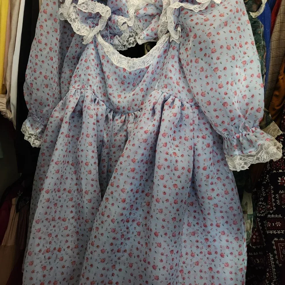 Selkie Chateau Sugarfrill Puff Dress 2X Like New Cottagecore Princess - Picture 5 of 7